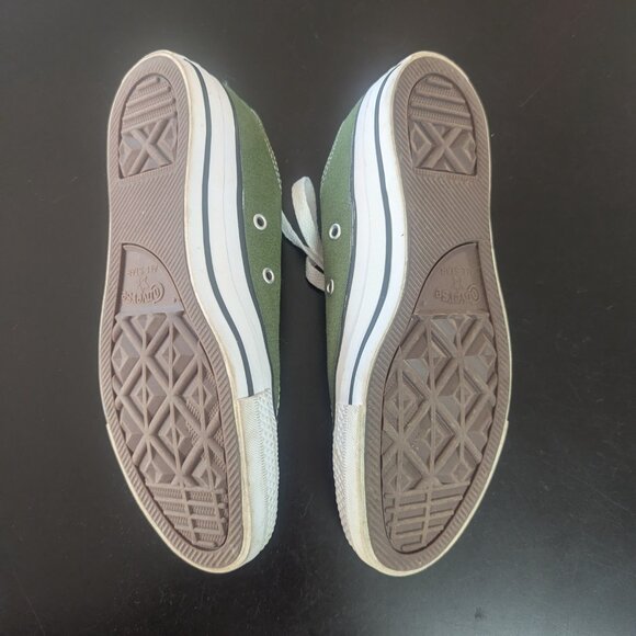 Green Canvas Converse All Stars - Picture 3 of 5